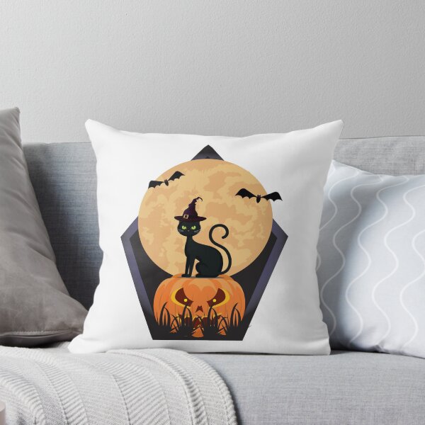 Aperçu de l'œuvre Pâté de chat d'Halloween sur la citrouille créée et vendue par Graphixmax.