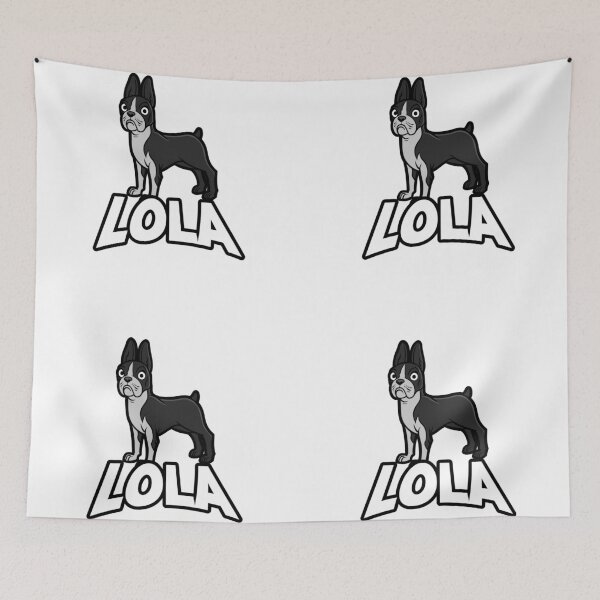 Item preview, Black / White French Bulldog Puppy Dog Named Lola designed and sold by podvos83.