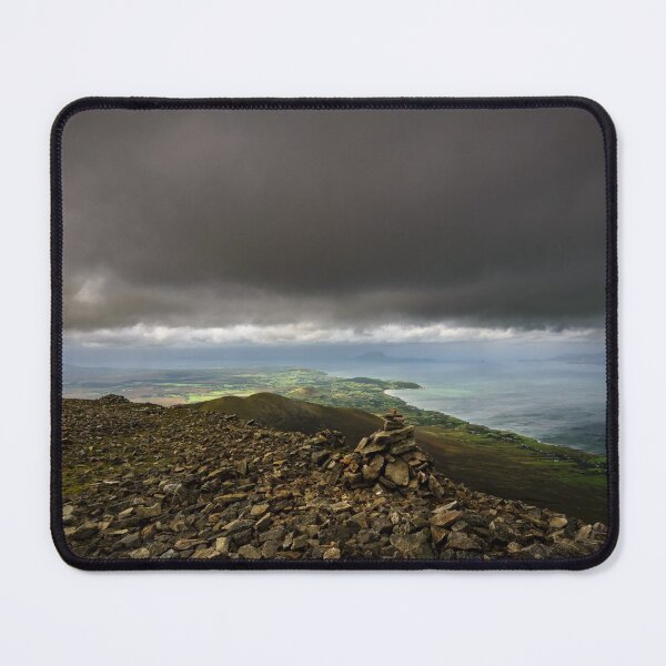 Item preview, Scenery from top of the mountain Croagh Patrick, nicknamed the Reek in County Mayo after Mweelrea and Nephin, Ireland designed and sold by AlbertMi.