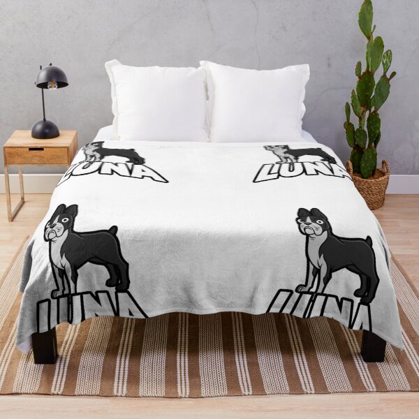 Item preview, Black / White French Bulldog Puppy Dog Named Luna designed and sold by podvos83.