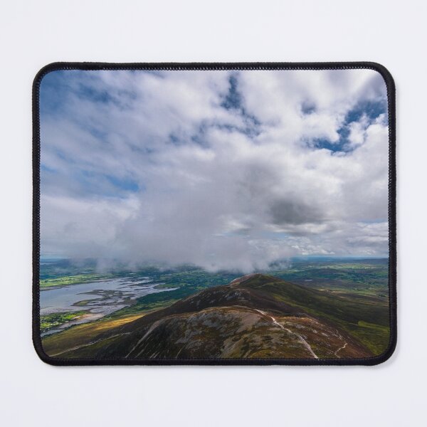 Item preview, Landscape from the top of the mountain Croagh Patrick, nicknamed the Reek in County Mayo after Mweelrea and Nephin, Ireland designed and sold by AlbertMi.