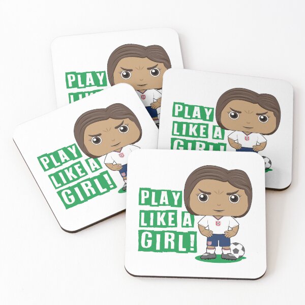 Item preview, Play like a girl - kids soccer design designed and sold by essjaydesigns.