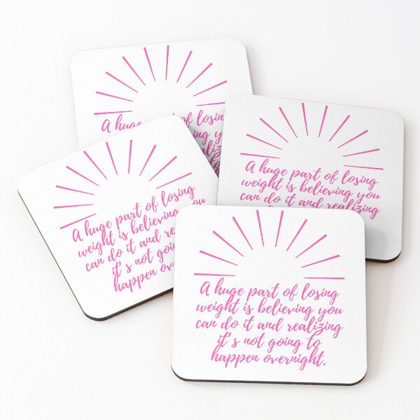 Item preview, Weight lose quote - Believe you can do it - pink designed and sold by BlueThrow.