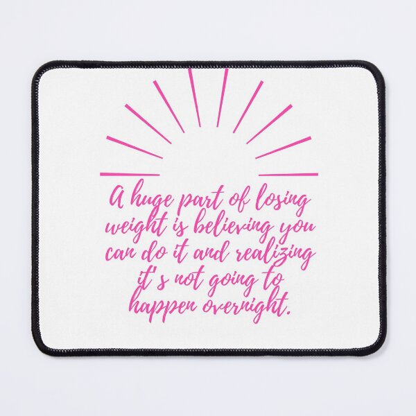 Item preview, Weight lose quote - Believe you can do it - pink designed and sold by BlueThrow.