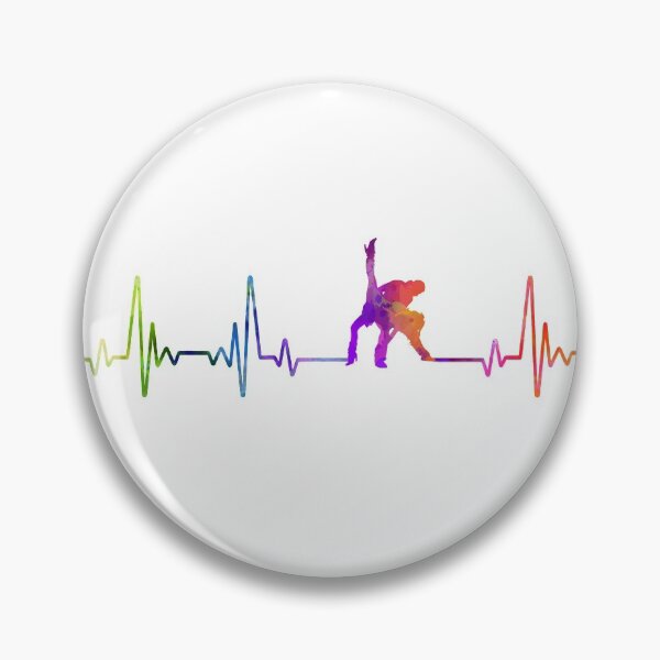 Item preview, BACHATA heartbeat watercolor designed and sold by loves789.
