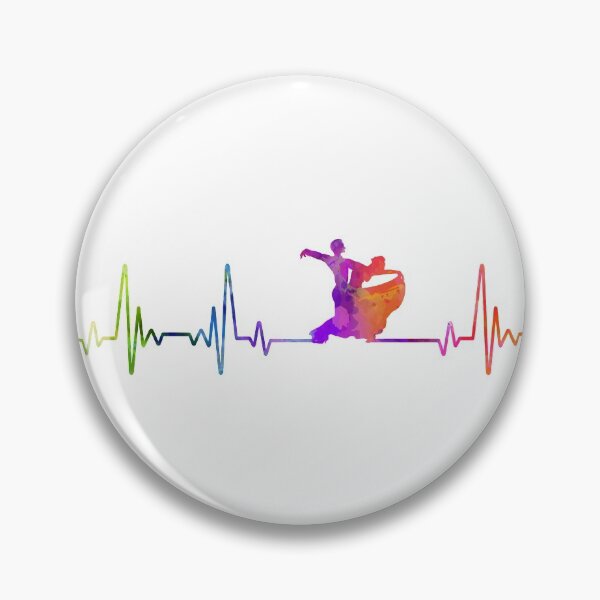 Item preview, BALLROOM DANCE heartbeat  watercolor designed and sold by loves789.