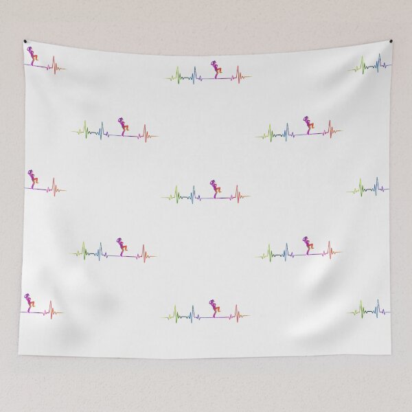 Item preview, line dance heartbeat watercolor designed and sold by loves789.