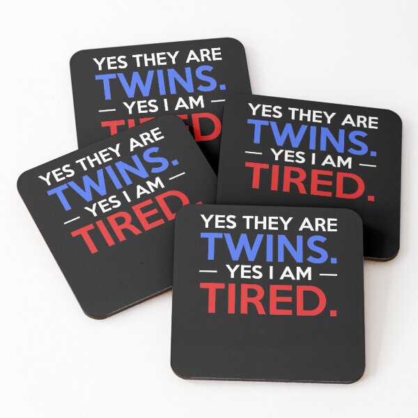 Item preview, Dad Mom of Twins, Yes They Are Twins Yes I'm Tired, Twins Mom Dad Funny Gift Tee  designed and sold by CapitalDesignss.