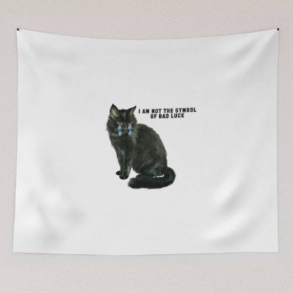 Item preview, Black Cat Crying and a text Design.....!! designed and sold by VIVEK KUMAR RAI.