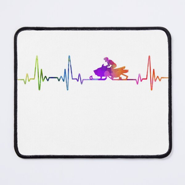 Item preview, Snowmobile heartbeat watercolor designed and sold by loves789.