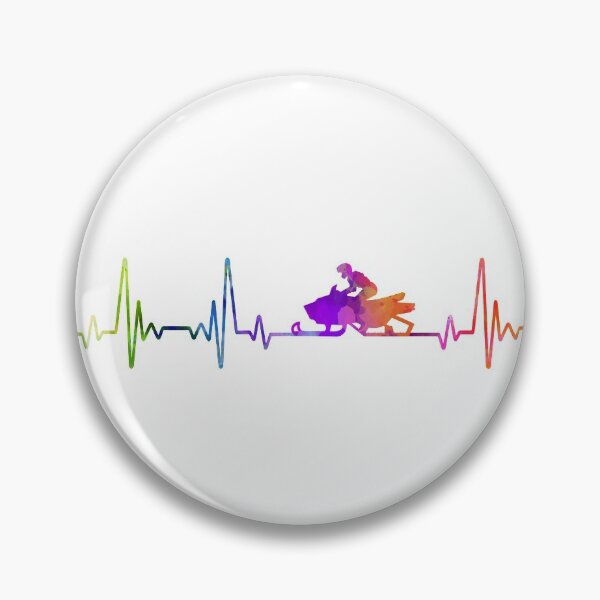 Item preview, Snowmobile heartbeat watercolor designed and sold by loves789.