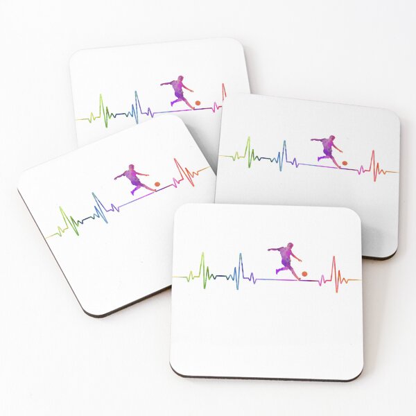 Item preview, SOCCER  heartbeat watercolor designed and sold by loves789.