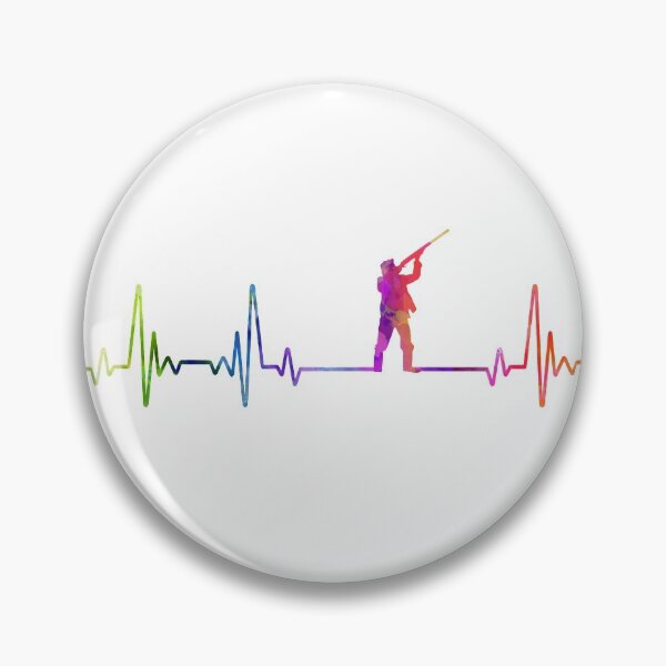 Item preview, Sporting clay heartbeat watercolor designed and sold by loves789.