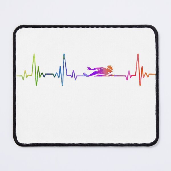Item preview, Swimming heartbeat watercolor designed and sold by loves789.