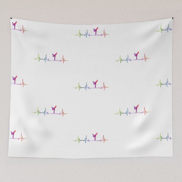 Item preview, Taekwondo heartbeat watercolor designed and sold by loves789.