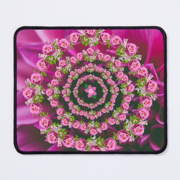 Item preview, Pink Flowers Pattern designed and sold by PRETTY-PEARLS.