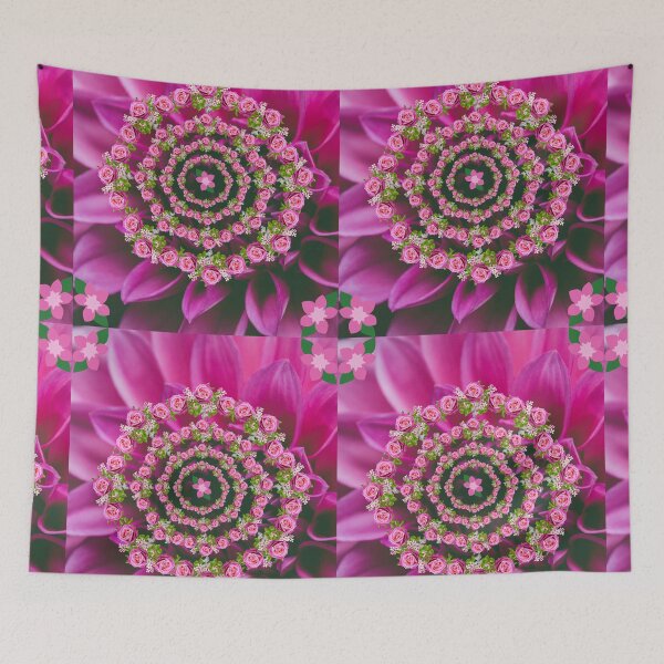 Item preview, Pink Flowers Pattern designed and sold by PRETTY-PEARLS.