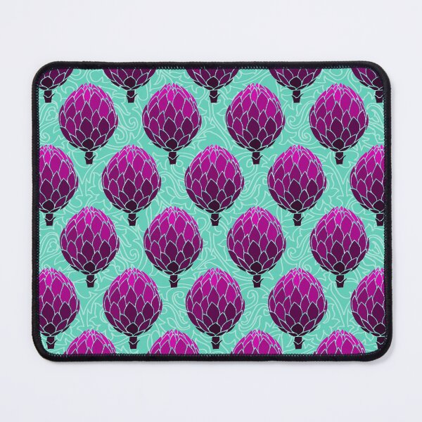 Item preview, Cute Artichoke Pattern on Teal Background designed and sold by kapotka.