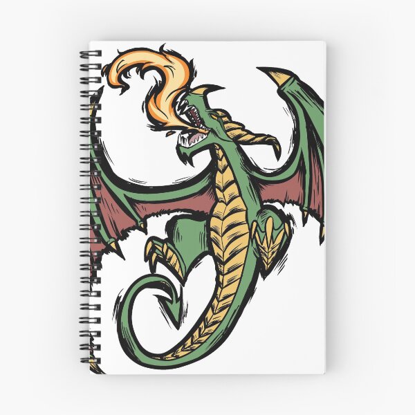 Item preview, Dragon Breathing Fire designed and sold by MintyBirdy.