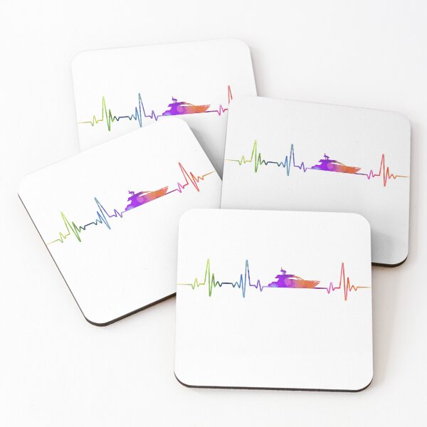 Item preview, Yachting heartbeat watercolor designed and sold by loves789.