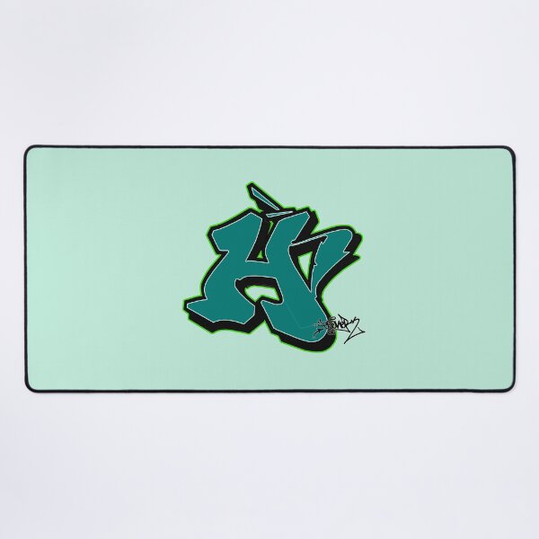 Item preview, GREEN LETTER H BY ESONE URBAN GRAFFITI STREET STYLE designed and sold by GraffitiBomberZ.