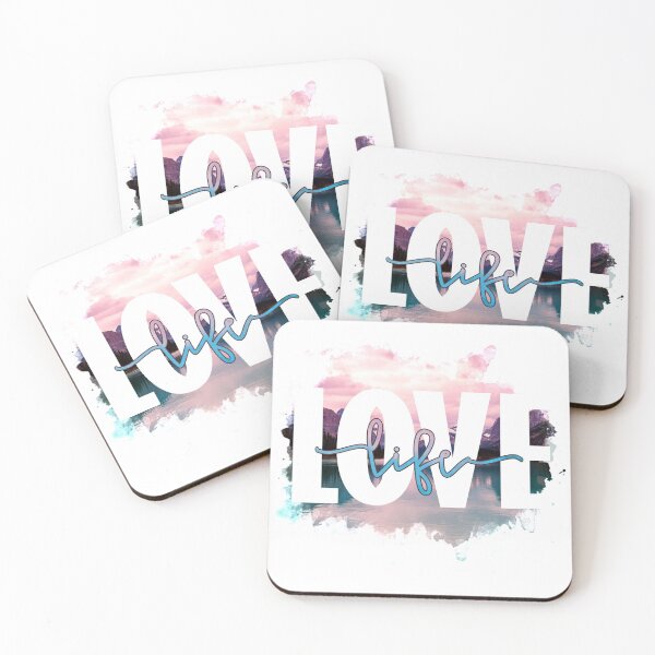 Item preview, Love Life - Clear Motivational Quote designed and sold by FoxCodeCreation.