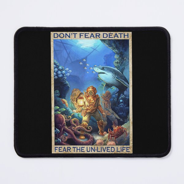 Item preview, Don't Fear Death Fear The Un-Lived Life - Men Diving Poster Gift  designed and sold by MagicatcoArt.