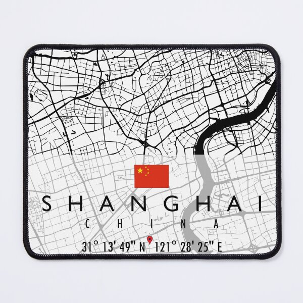 Item preview, SHANGHAI MAP CHINA designed and sold by hatimelhag.