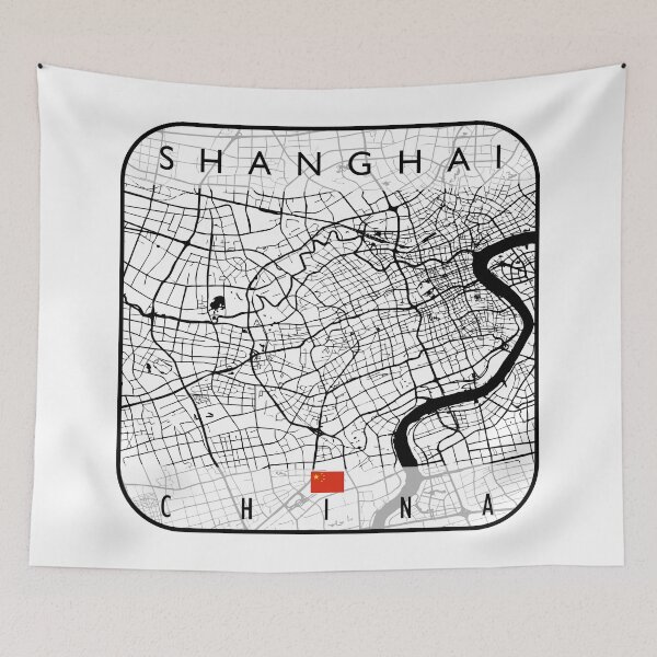 Item preview, SHANGHAI MAP CHINA designed and sold by hatimelhag.