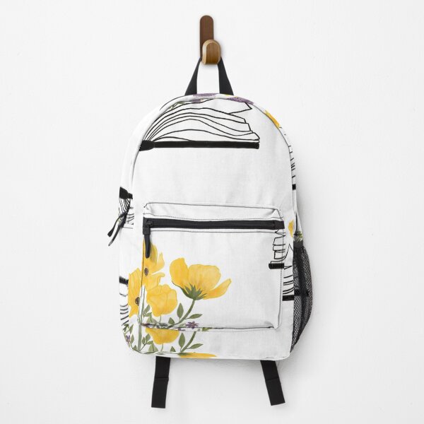 Item preview, Watercolor Open Book with Florals Yellow Flowers designed and sold by Unish.