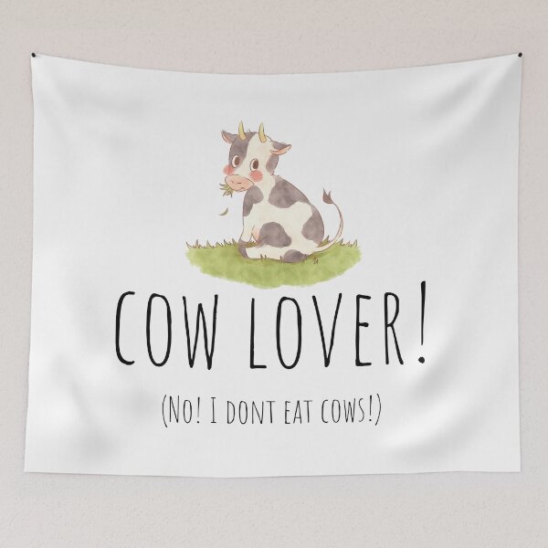 Item preview, Cow lover for vegans / vegetarians  designed and sold by -Lily-Anne-.