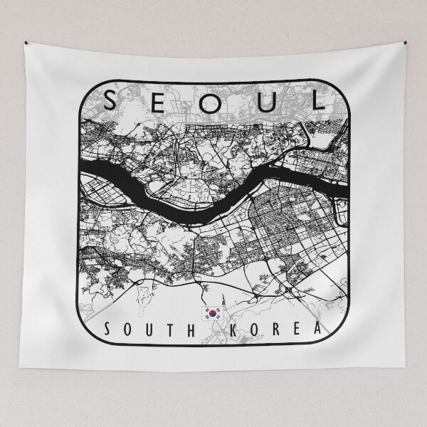 Item preview, SEOUL MAP SOUTH KOREA designed and sold by hatimelhag.