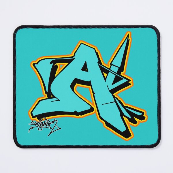 Item preview, BLUE LETTER A BY ESONE URBAN GRAFFITI STREET STYLE  designed and sold by GraffitiBomberZ.