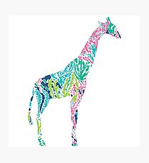 Lilly Pulitzer Geometric Giraffe Photographic Print