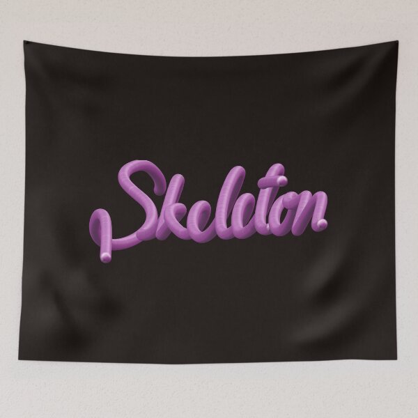 Item preview, Skeleton liquid 3D font,skeleton Halloween 3D font,skeleton purple  font designed and sold by neng0026.