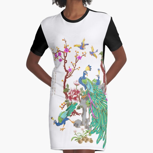 Traditional Chinese Art Vol.5 Graphic T-Shirt Dress