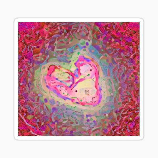 Heart Aflame 2a Sticker