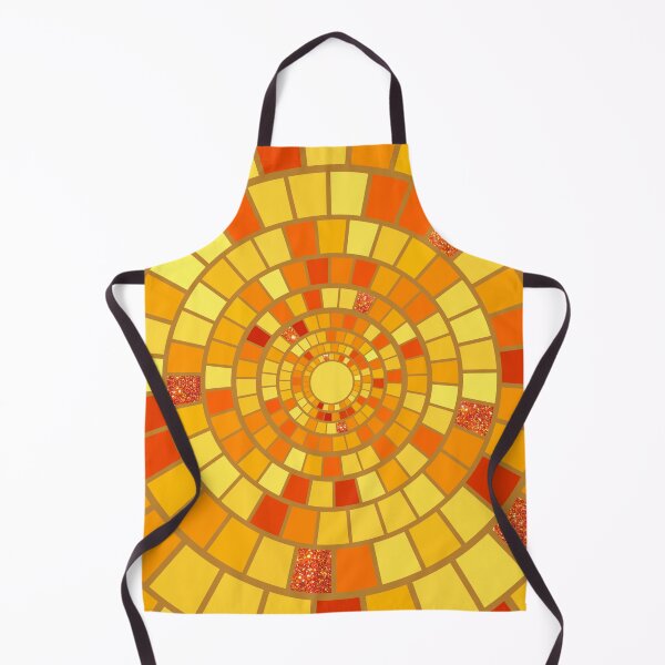 Item preview, Orange abstract mosaic pattern designed and sold by RinaGArt.