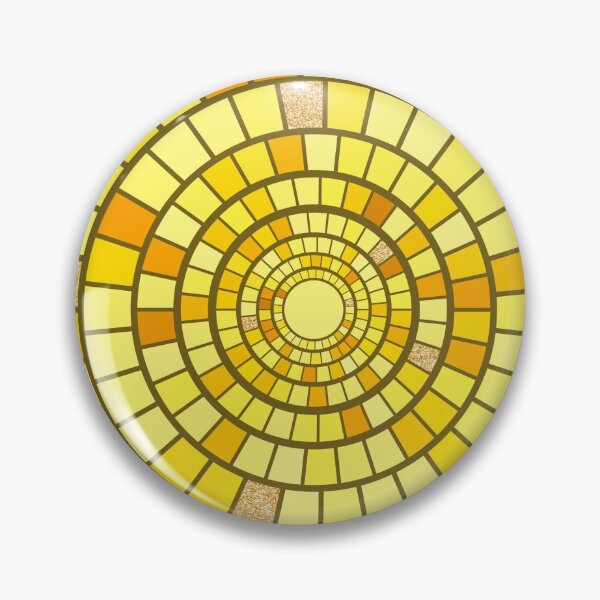 Item preview, Bright yellow abstract mosaic pattern designed and sold by RinaGArt.