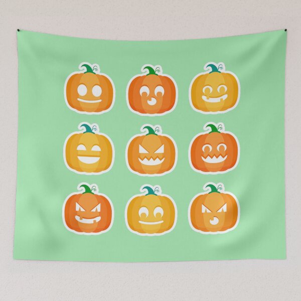Item preview, Pumpkin Emoji Face Social Halloween Pack Decorating For Kids Toddlers Boys Girls designed and sold by catchyology.