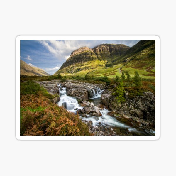 Falls of Glencoe Highlands of Scotland Sticker