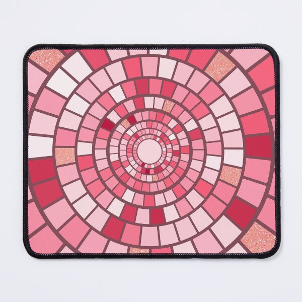 Item preview, Pink abstract mosaic pattern designed and sold by RinaGArt.