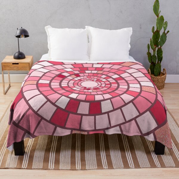 Item preview, Pink abstract mosaic pattern designed and sold by RinaGArt.