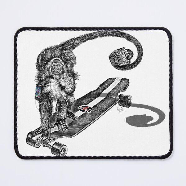 Item preview, Simian Skate Selfie designed and sold by oz10.