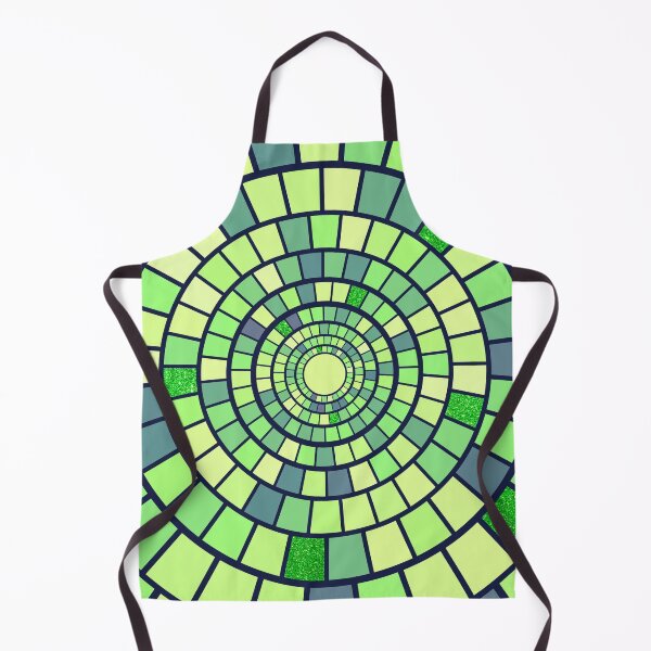 Item preview, Abstract green mosaic pattern designed and sold by RinaGArt.