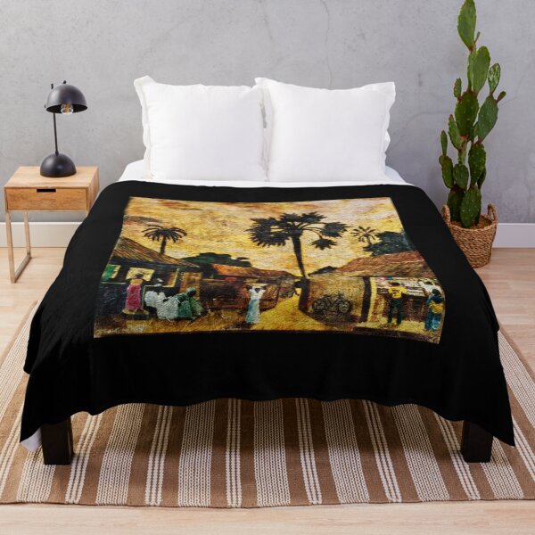 Item preview, "Serrekunda" - Contemporary African Painting of Gambian Street Life designed and sold by Tony Cisse.
