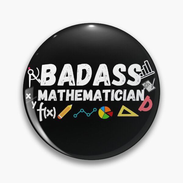 Item preview, badass mathematician. funny math gift designed and sold by ronaldsonou.