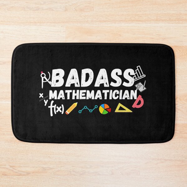 Item preview, badass mathematician. funny math gift designed and sold by ronaldsonou.