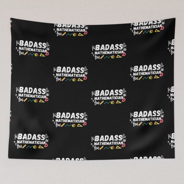 Item preview, badass mathematician. funny math gift designed and sold by ronaldsonou.