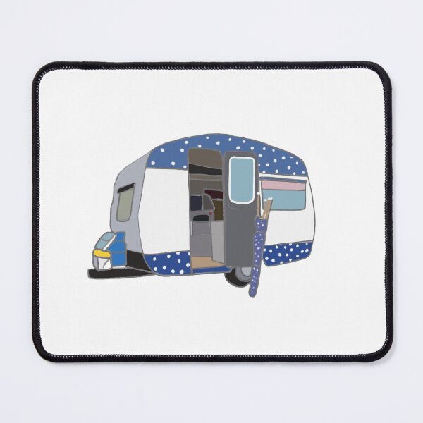 Item preview, ‘Mabel’ the Caravan vintage trailer  designed and sold by Leatextileart.